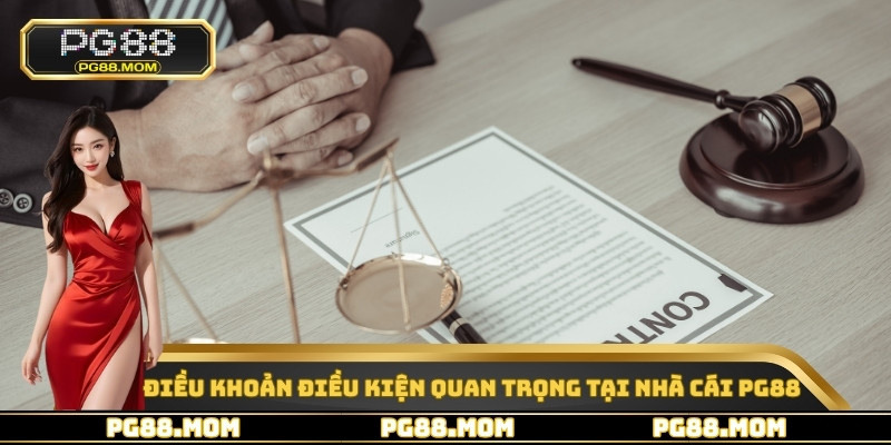 Điều khoản điều kiện quan trọng tại nhà cái PG88