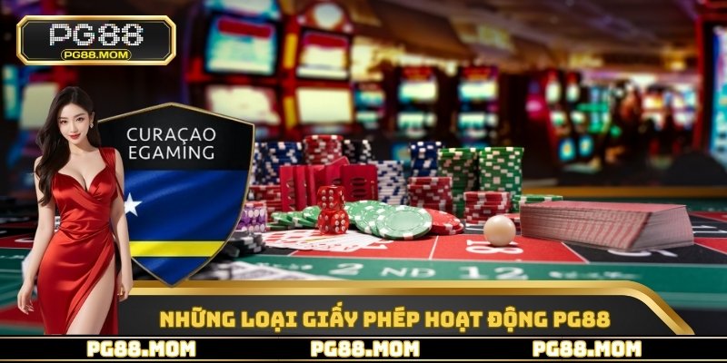 Những loại giấy phép hoạt động PG88